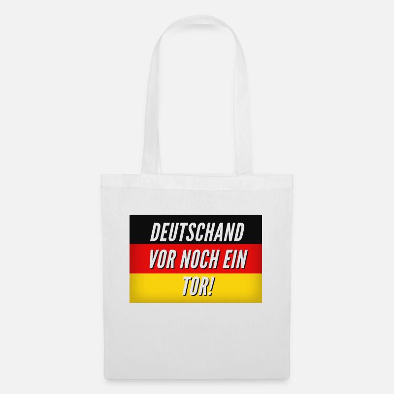 WM Design "Deutschland vor noch ein Tor!" - Stoffbeutel - Weiß