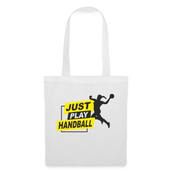 Handball - just play handball - Stoffbeutel - Weiß - Vorne