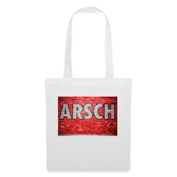 Ass Brick Wall Graffiti - Tote Bag - white - Front