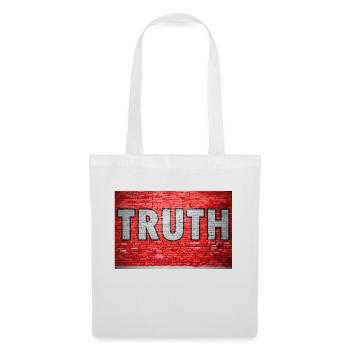 Truth Ziegelsteinmauer Graffiti - Stoffbeutel - Weiß - Vorne