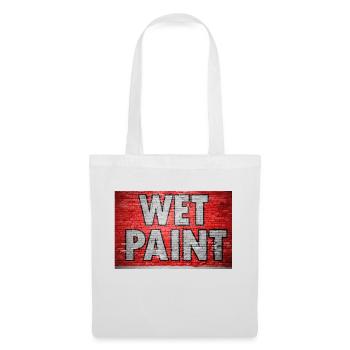 Wet Paint Brick Wall Graffiti - Tote Bag - white - Front
