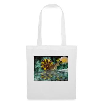escargot - Sac en tissu - blanc - Devant