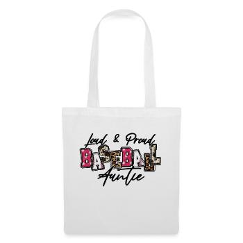 Loud and Proud Baseball Auntie - Tote Bag - white - Front