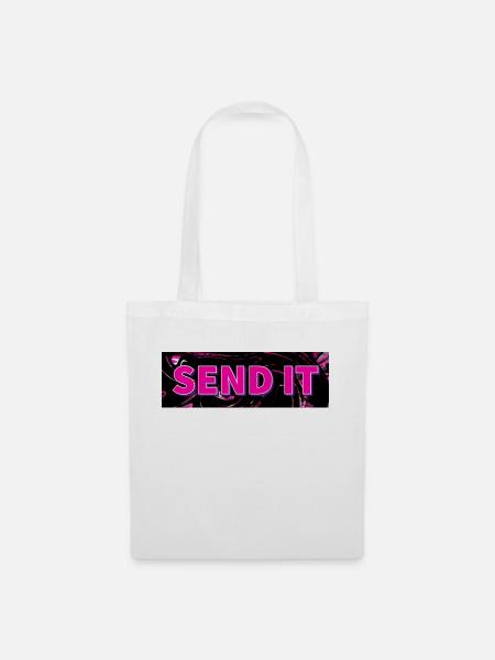 SEND IT Boxlogo - Stoffbeutel - Weiß