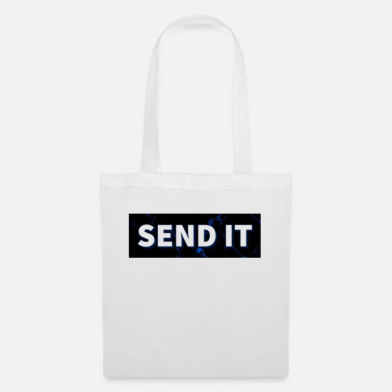 SEND IT Boxlogo - Stoffbeutel - Weiß