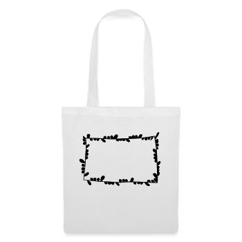 Floral Garland Flowers Hearts 37 Drawing Area 37 - Tote Bag - white - Front