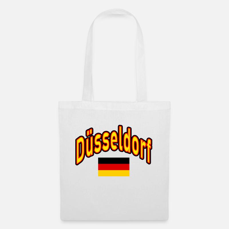 Düsseldorf drapeau de l’Allemagne - Sac en tissu - blanc