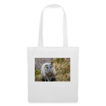 Mouton (en allemand Schaf) Ovis en Irlande - Sac en tissu - blanc - Devant
