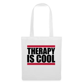 la thérapie est cool Citation - Sac en tissu - blanc - Devant