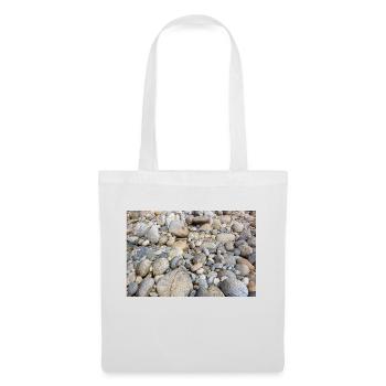 galets roches - Sac en tissu - blanc - Devant