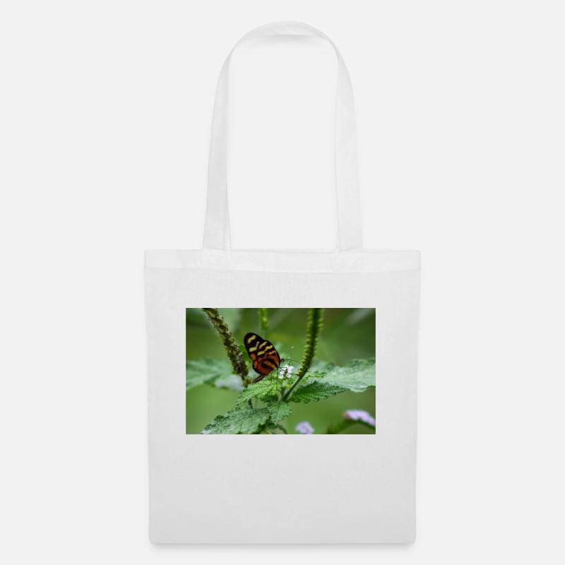 Schmetterling - Stoffbeutel - Weiß