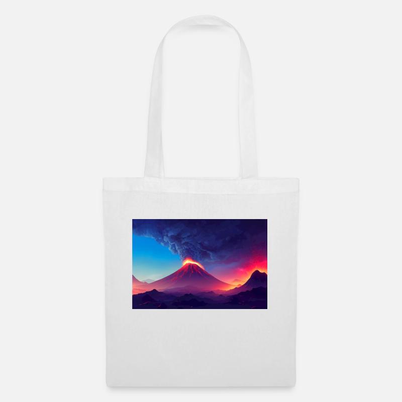 Volcanic eruption - Tote Bag - white