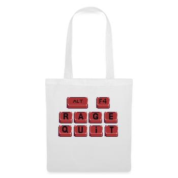 Rage quit - Tote Bag - white - Front
