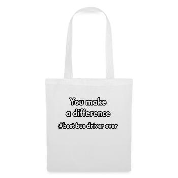 You make a difference best bus driver ever - Tote Bag - white - Front