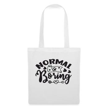 Normal est ennuyeux - Sac en tissu - blanc - Devant