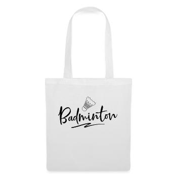 Badminton - Sac en tissu - blanc - Devant
