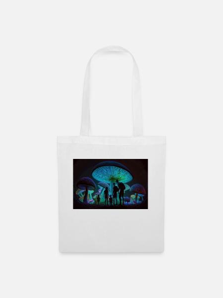 Mushrooms city - Tote Bag - white