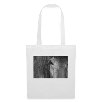 Oeil de cheval - Sac en tissu - blanc - Devant
