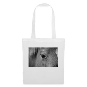 Oeil de cheval - Sac en tissu - blanc - Devant