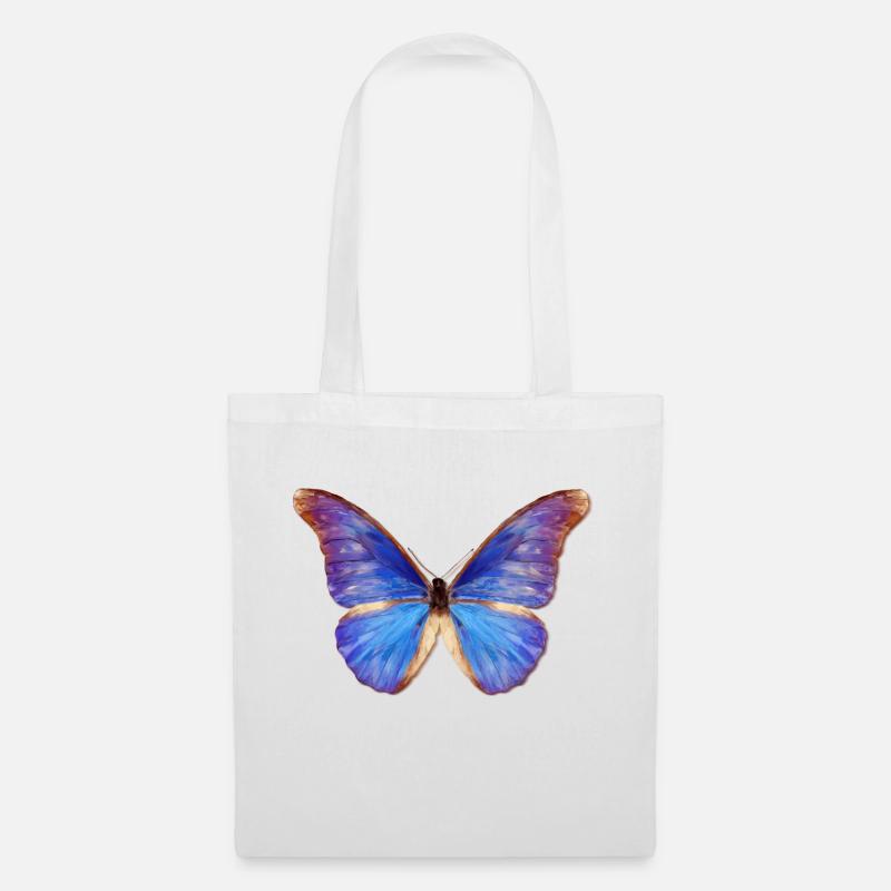 (Effect) Digital oil butterfly - Tote Bag - white