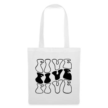 Cinq enfants 5e anniversaire garçons filles 5 ans - Sac en tissu - blanc - Devant