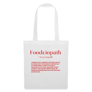 Foodciopath Definition - Tote Bag - white - Front