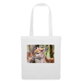 Fallow Deer (in german Damwild or Damhirsch) Dama - Tote Bag - white - Front