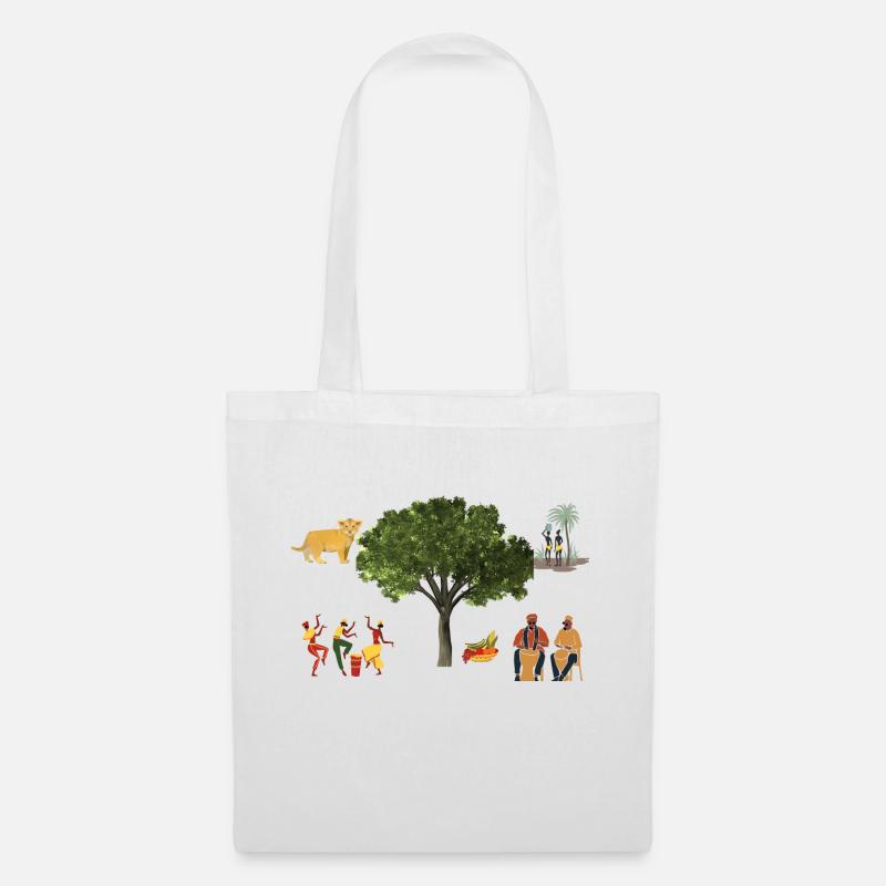 savane - Sac en tissu - blanc