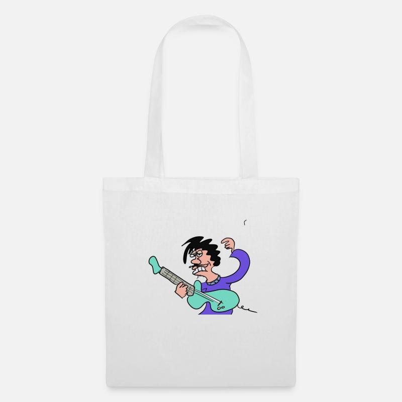 Guitar Man - Tote Bag - white