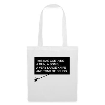 This bag contains... - Stoffbeutel - Weiß - Vorne