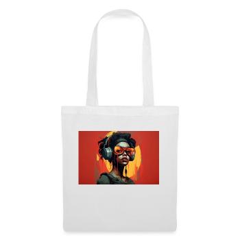 Colored Girl Rétro Futuriste - Sac en tissu - blanc - Devant