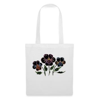 Fleur - Sac en tissu - blanc - Devant