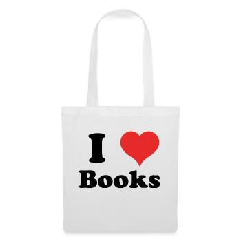 i love Books - Tote Bag - white - Front