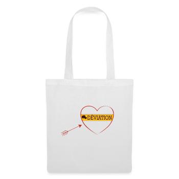 logo Déviation - Sac en tissu - blanc - Devant