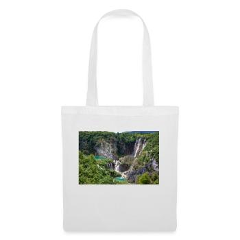 Veliki Slap Wasserfall Nationalpark Plitvicer Seen - Stoffbeutel - Weiß - Vorne