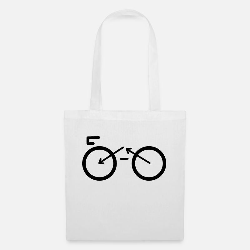 Fahrrad-Formen - Stoffbeutel - Weiß