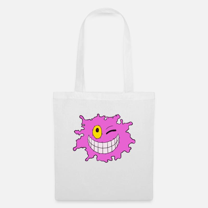 Éclaboussure violette - Sac en tissu - blanc
