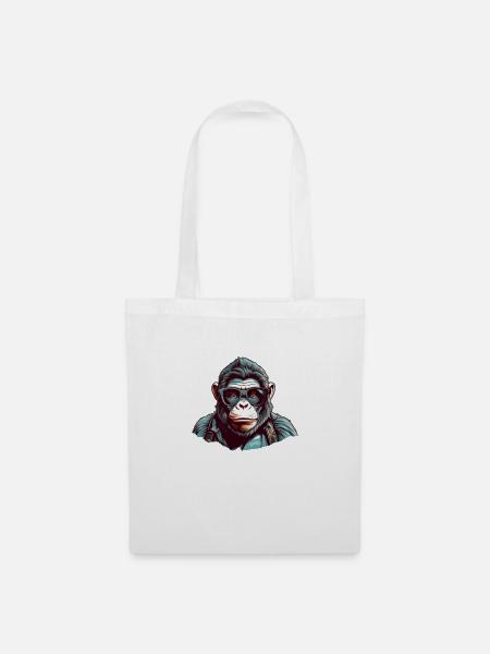 Stylish Gorilla - Tote Bag - white