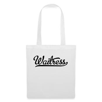 Serveuse - Sac en tissu - blanc - Devant