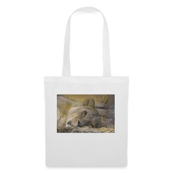 sleepy lioness CSC 0775 - Tote Bag - white - Front