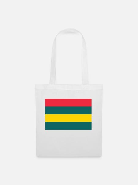 Insel Mauritius / Flagge von Mauritius - Stoffbeutel - Weiß