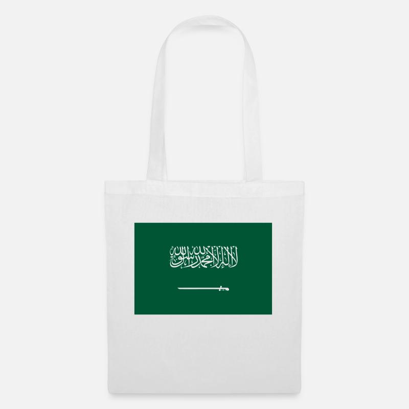 Saudi Arabia / Drapeau Arabie Saoudite - Sac en tissu - blanc