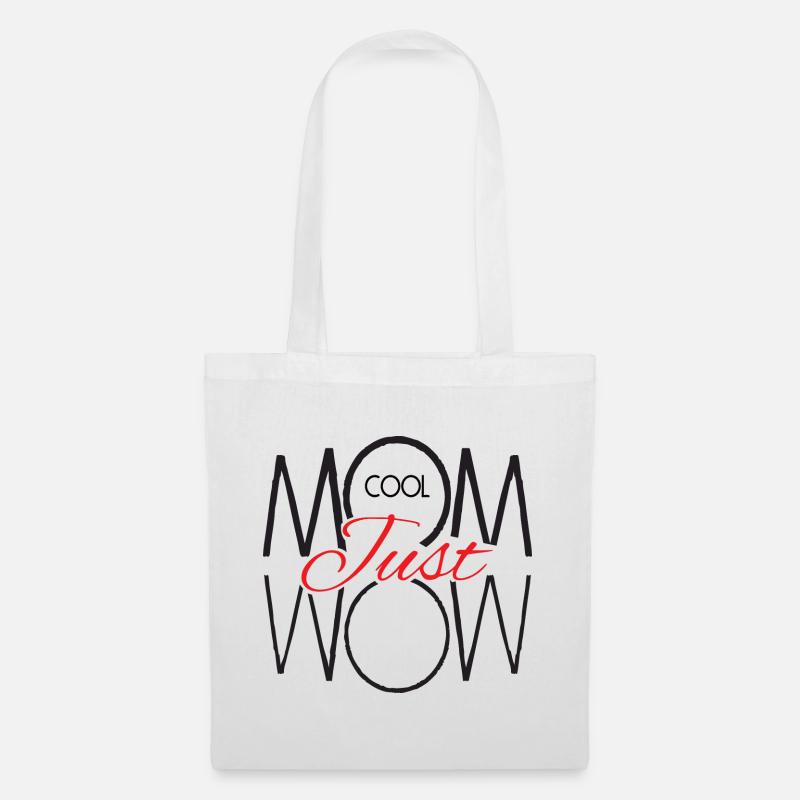 Muttertag Coole Mama einfach nur wow Geschenkidee - Stoffbeutel - Weiß