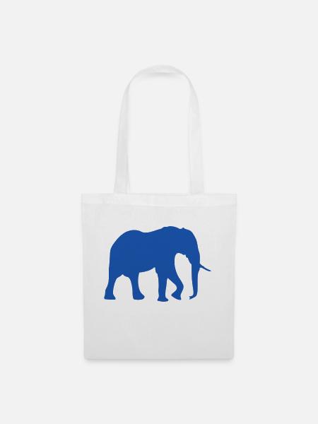 elephant - Stoffbeutel - Weiß