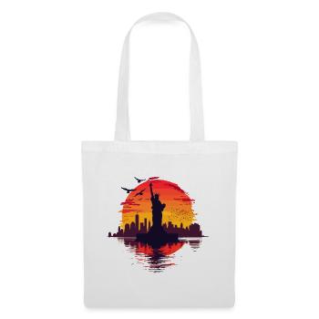 Statue de la Liberté de New York, Sun, États-Unis - Sac en tissu - blanc - Devant