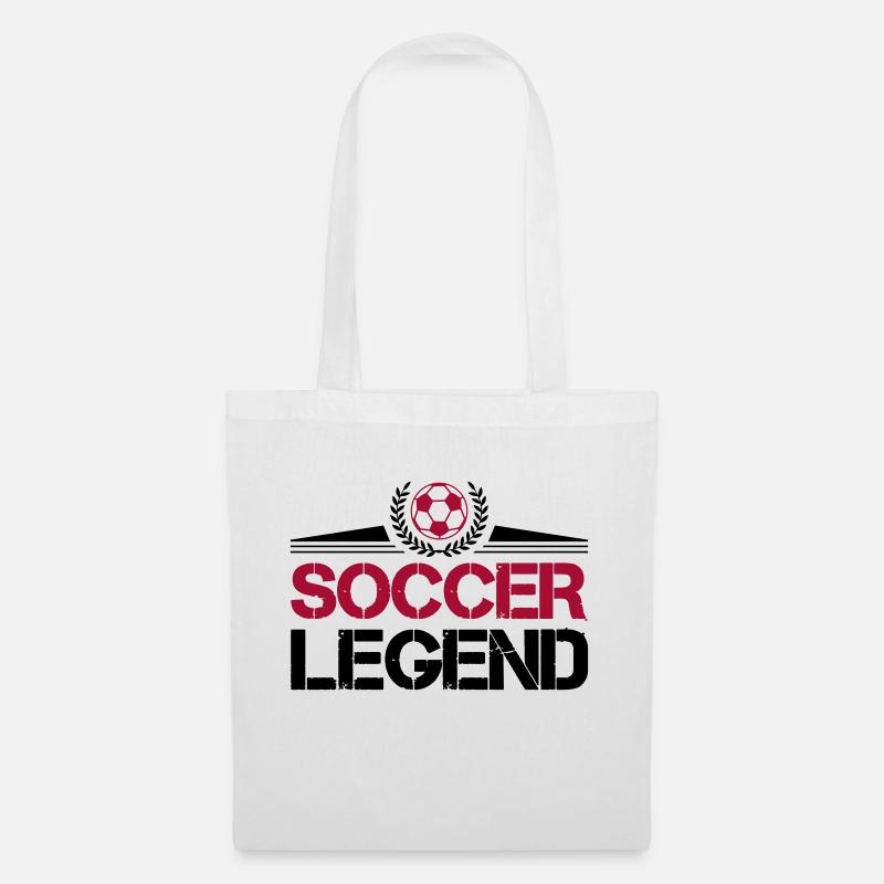 fussball soccer legend - Stoffbeutel - Weiß