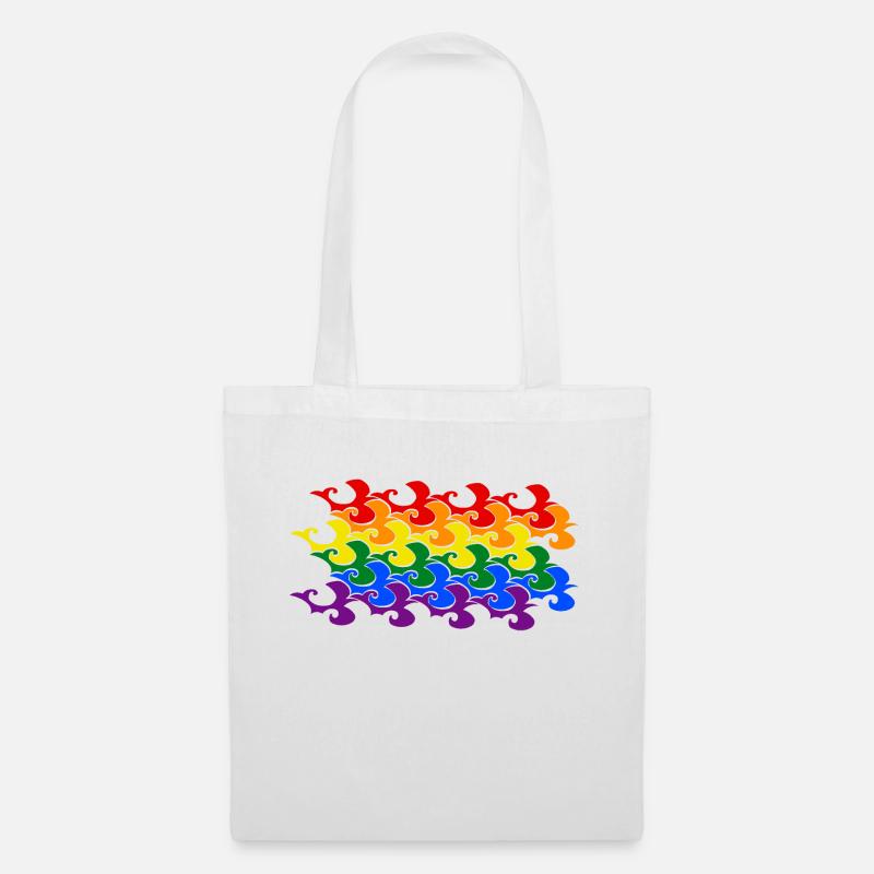 Birds flight large - Tote Bag - white
