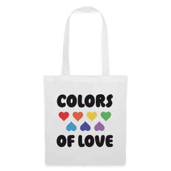 LGBTQ Pride Month - Farben der Liebe - Stoffbeutel - Weiß - Vorne