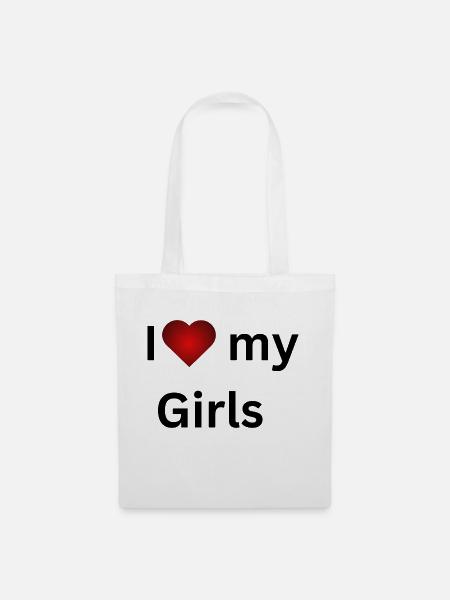 I my Girls - Stoffbeutel - Weiß