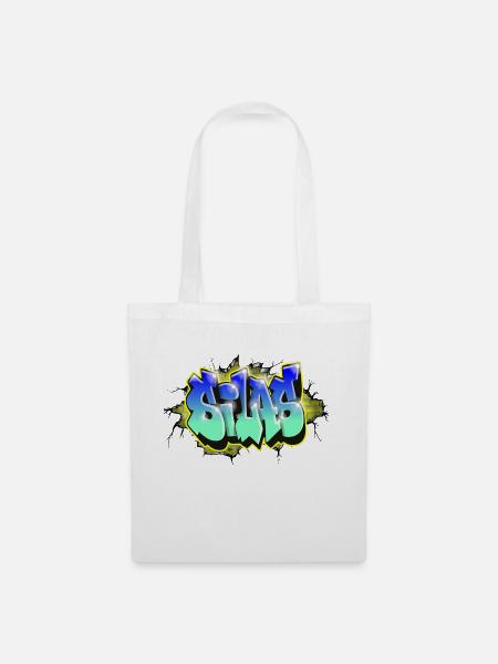 Graffiti SILAS scratch gift BIRTHDAY BIRTH - Tote Bag - white